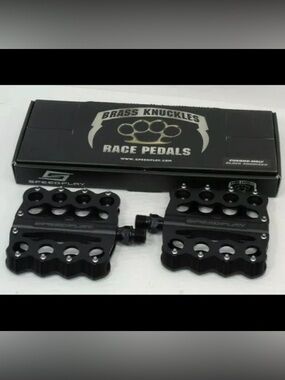Unisex-Genuine Speedplay Brass Knuckles Pedal Set, Black, Chrome-moly, Brand